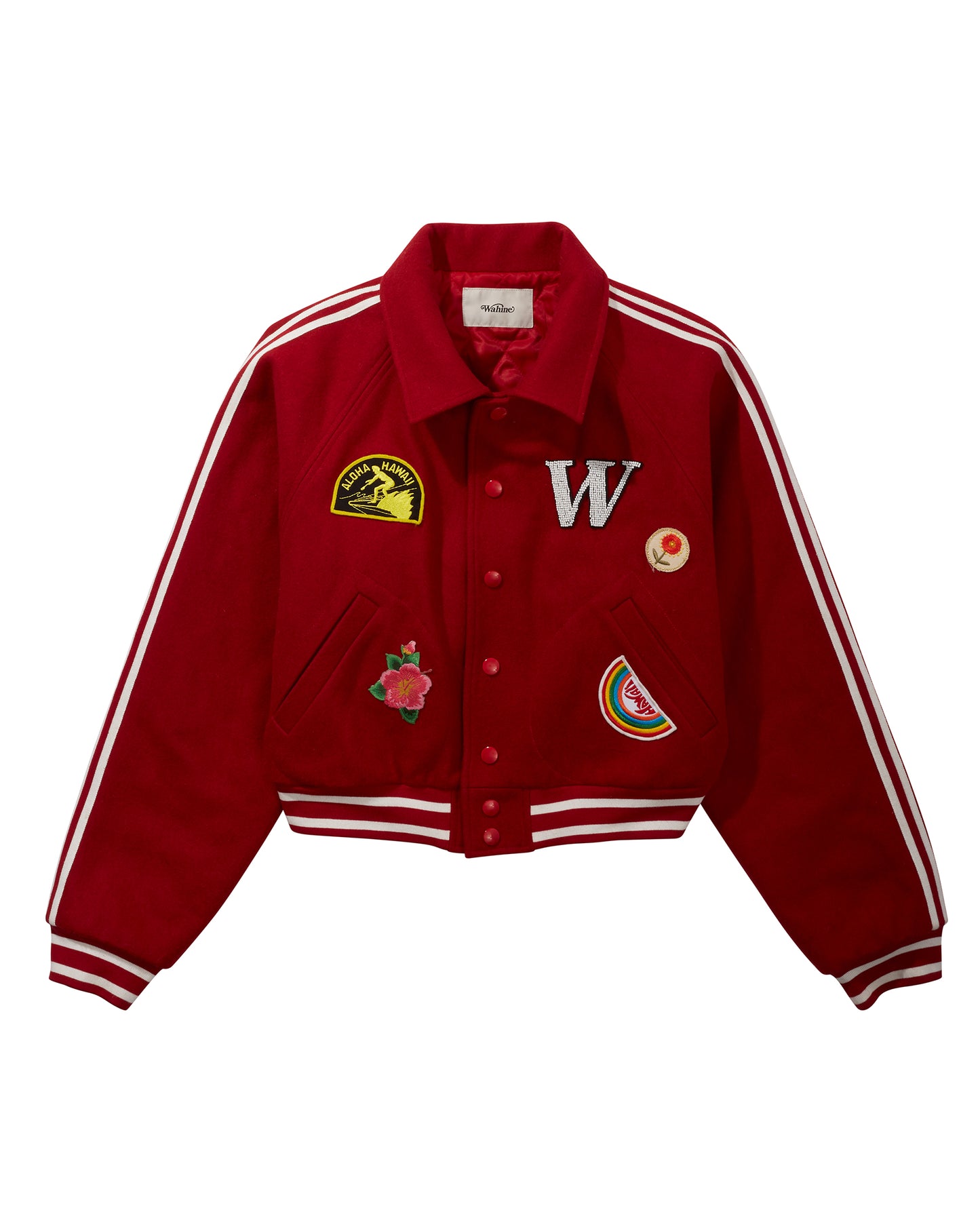 Red Wahine UniVarsity Jacket